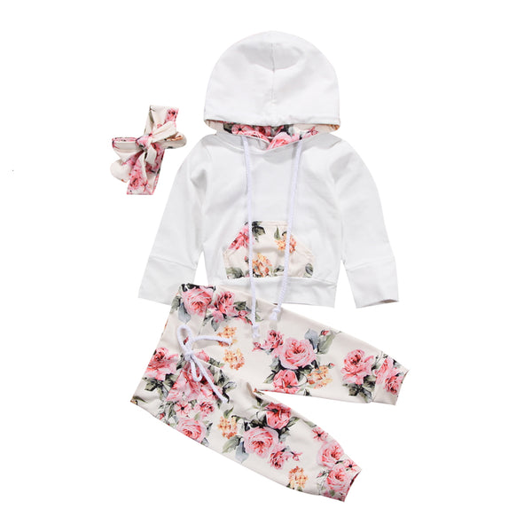 Pants con Estampado de Flores para Bebé Niña