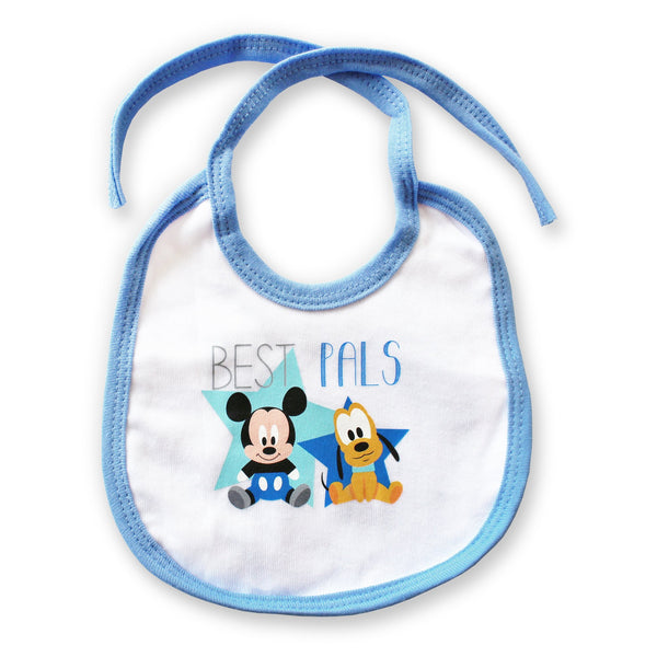 Set de 2 Baberos de MICKEY y PLUTO para Bebé Niño