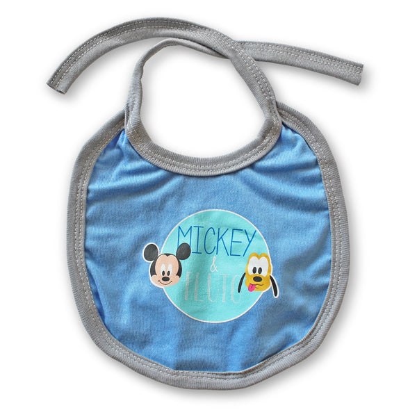 2 baberos para bebé niño de Mickey Mouse y Pluto Disney de Tela para bebé niño