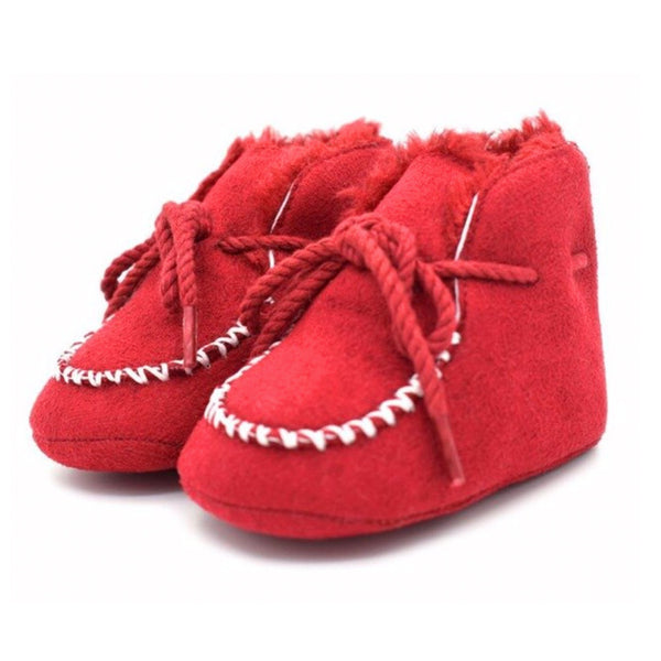 Botas para Bebé Niña de Invierno Color Rojo