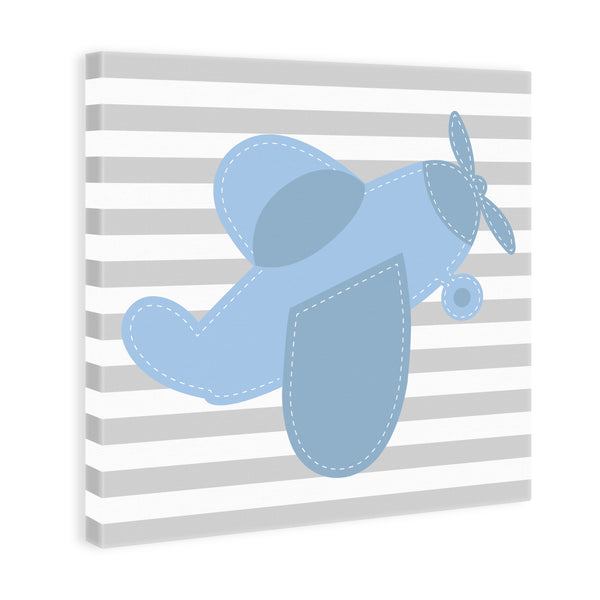 Cuadro Canvas de Avioneta Azul para Bebé Niño