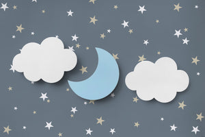 Lámparas de Luna con Nubes para Pared (Set de 3)