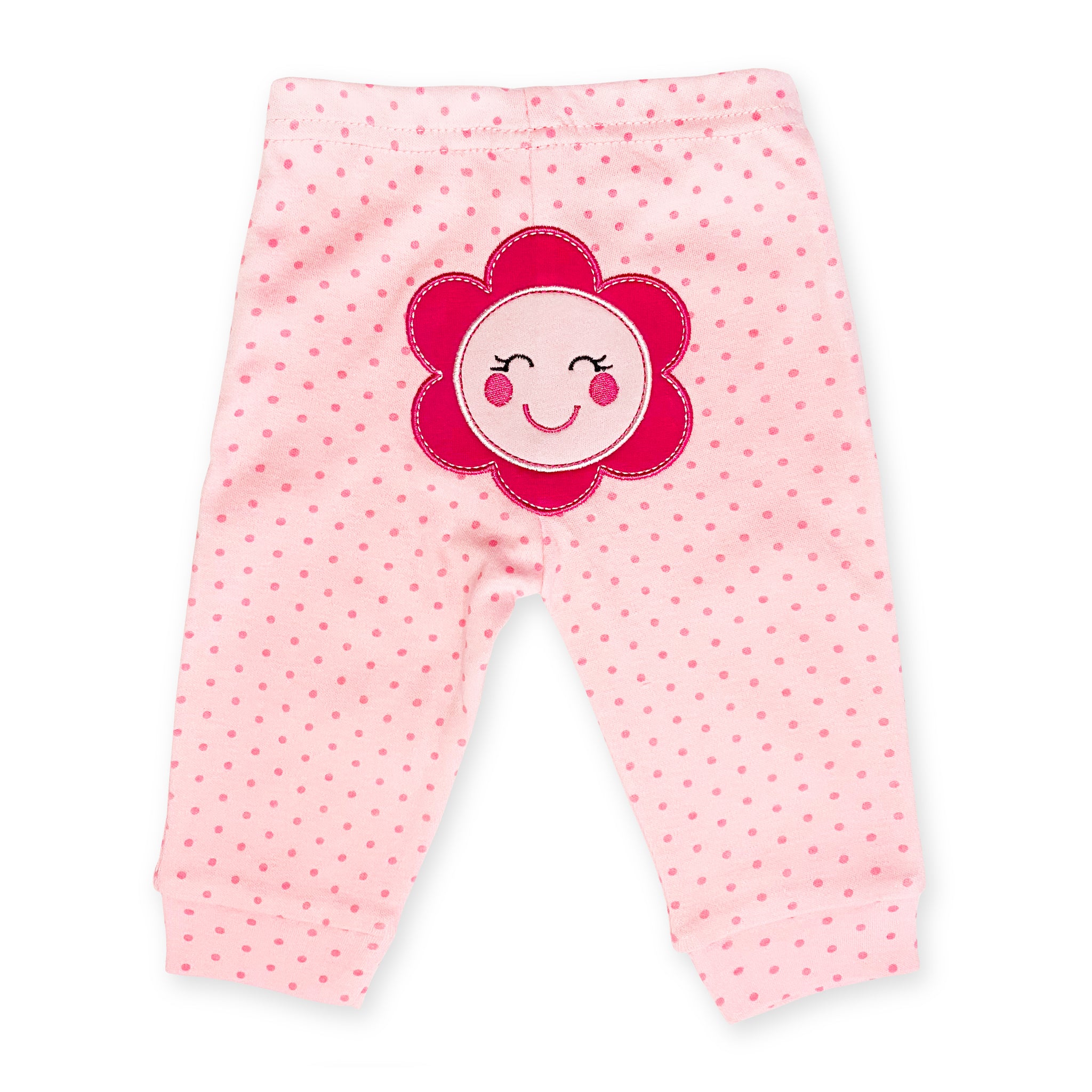 Pantalón con Estampado de Flor Rosa para Bebé Niña